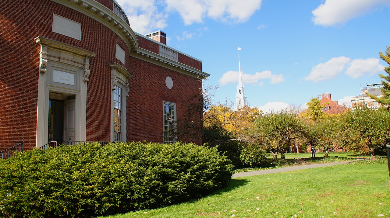 harvard  library  campus free photo