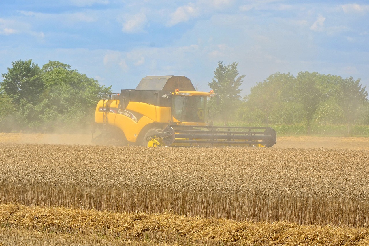 harvest combine harvester agriculture free photo
