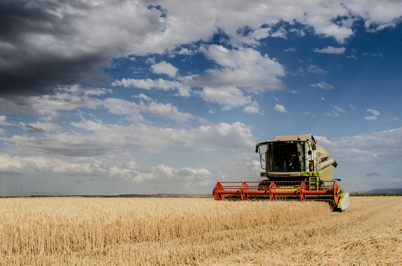 harvest combine harvester agriculture free photo