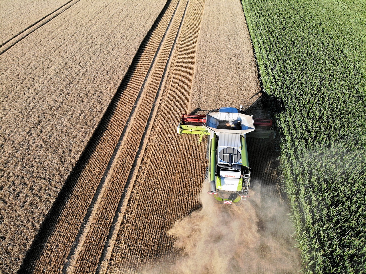 harvest  farmers  combine harvester free photo