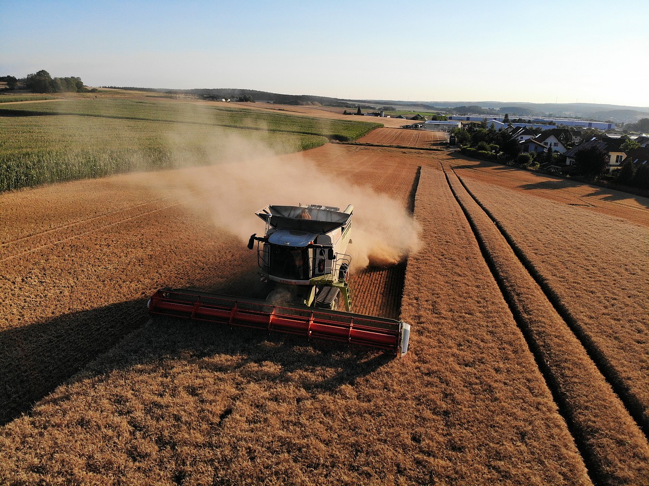 harvest  farmers  combine harvester free photo