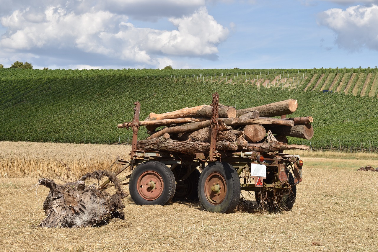 harvest  wood  trailers free photo