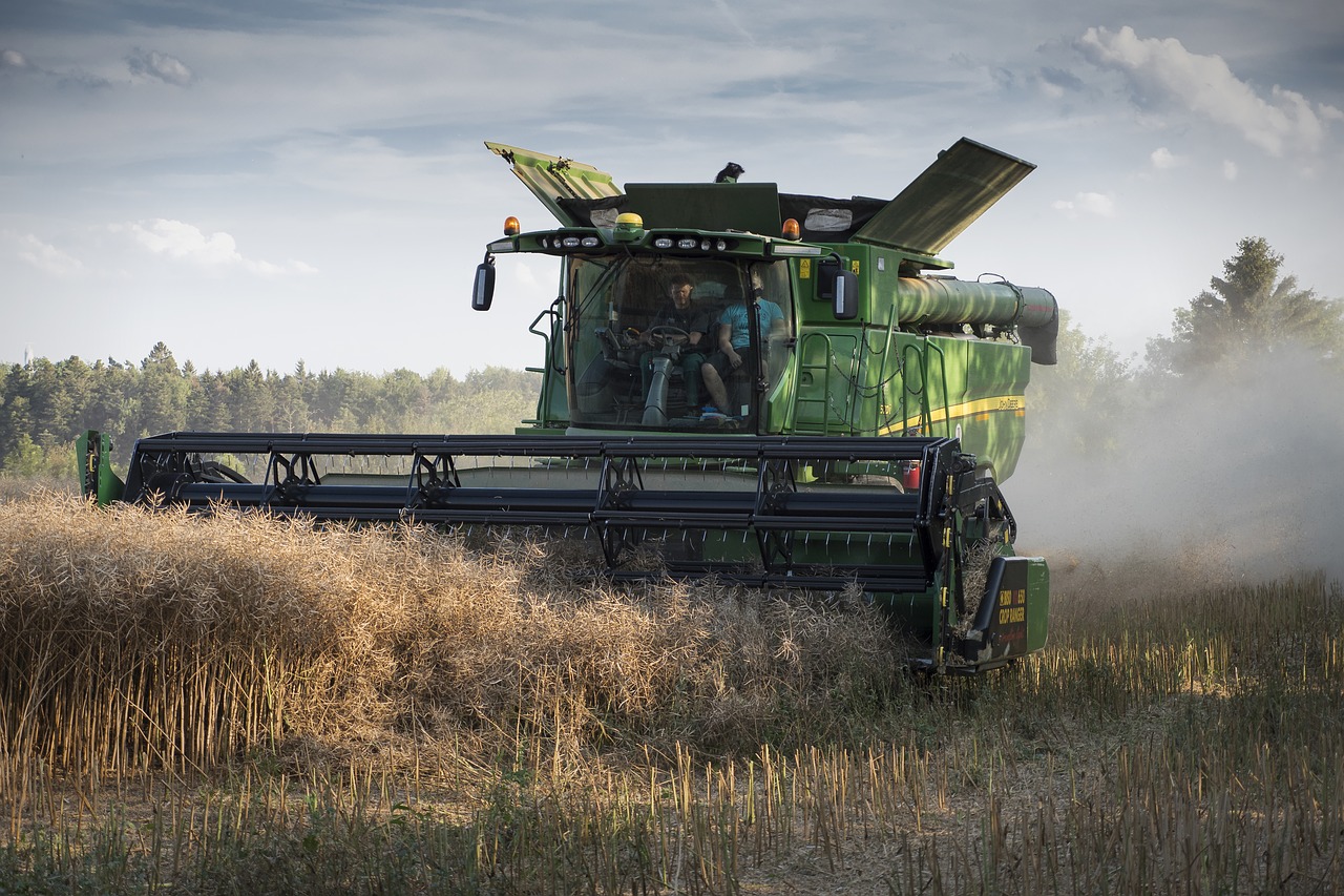 harvest  combine harvester  wheat harvest free photo