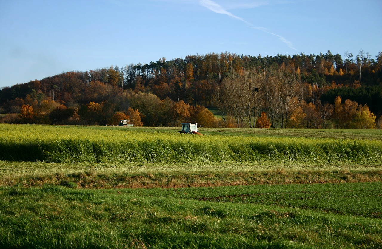 harvest tractor agriculture free photo