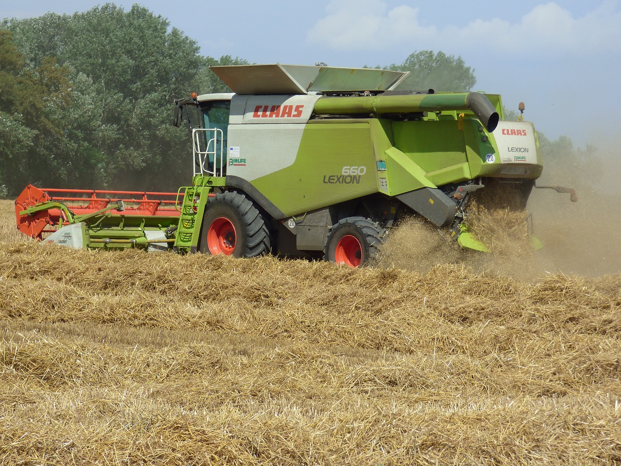 harvester harvest danube free photo