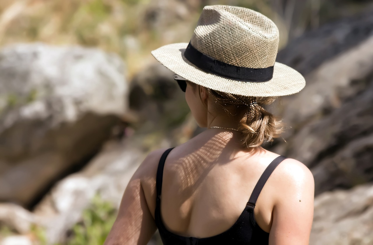 hat summer woman free photo