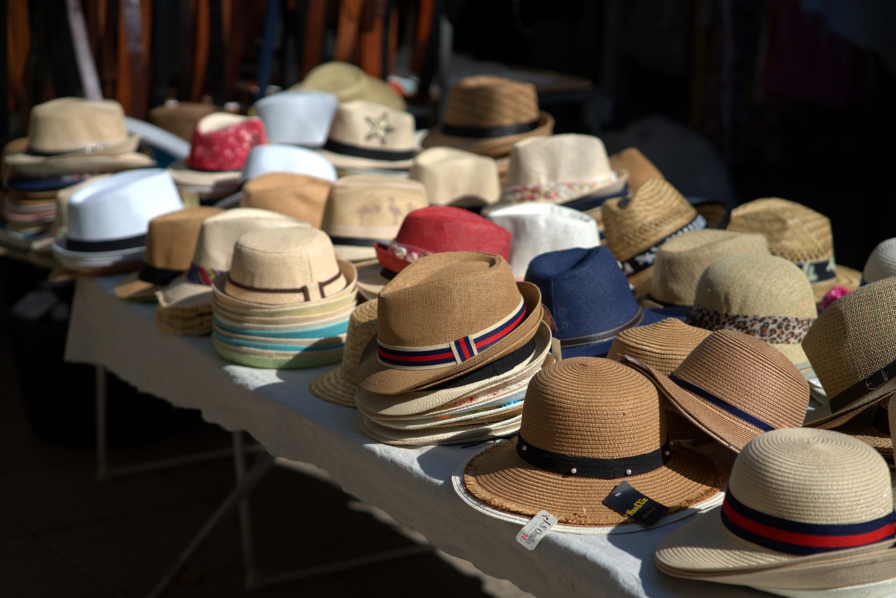 hat  market  sale free photo
