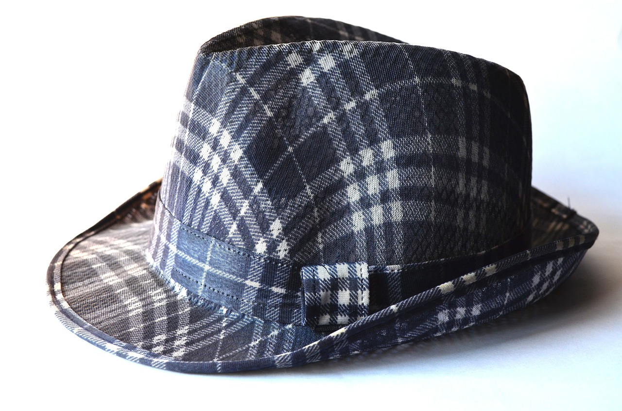 hat fashion checkered free photo