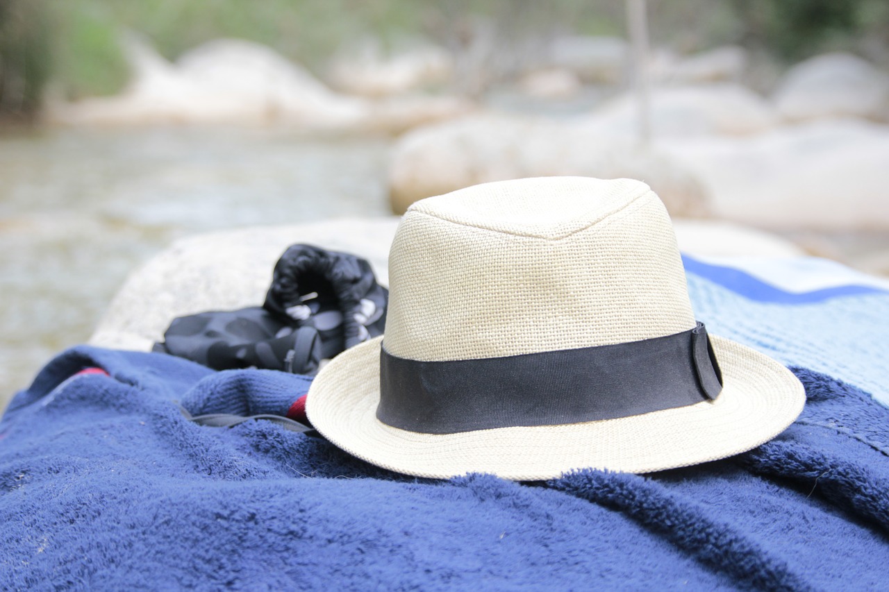 hat towel summer free photo
