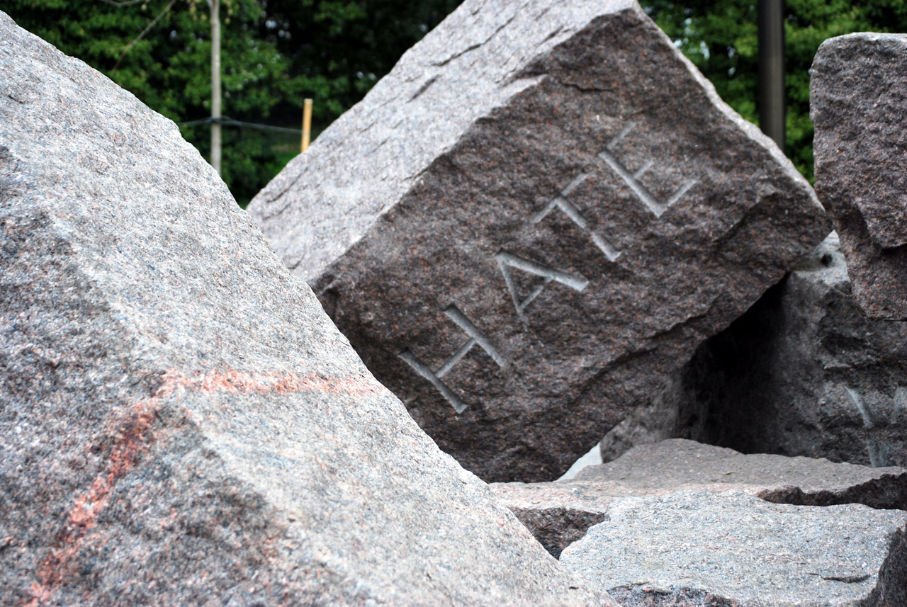hate boulder rock free photo