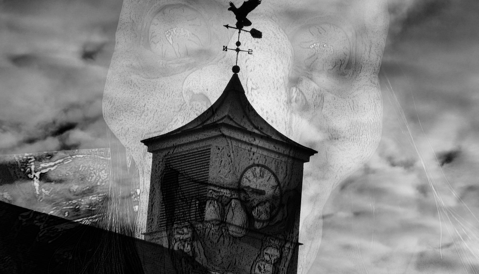 witch clock tower clock free photo