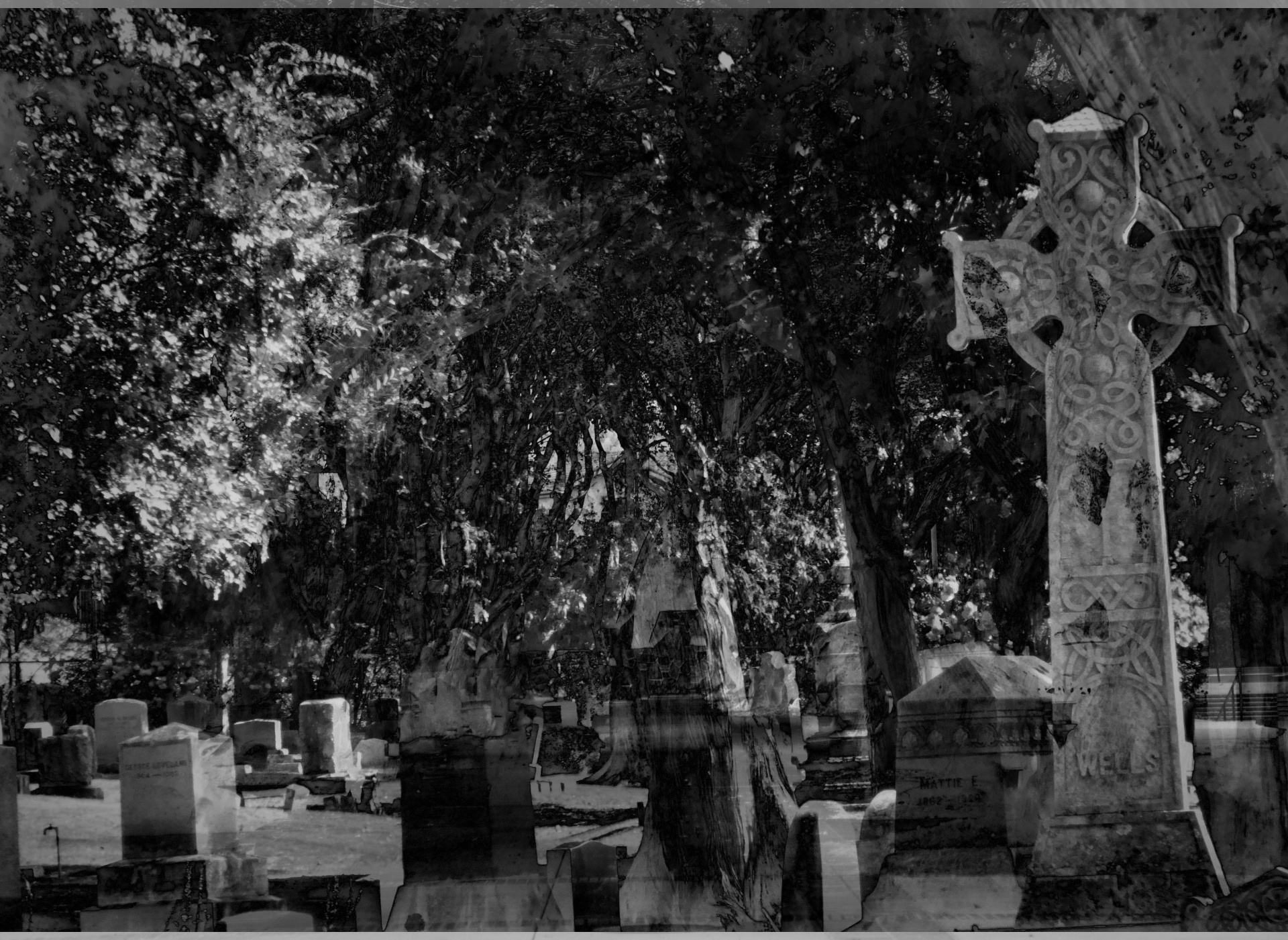 halloween graveyard grave free photo