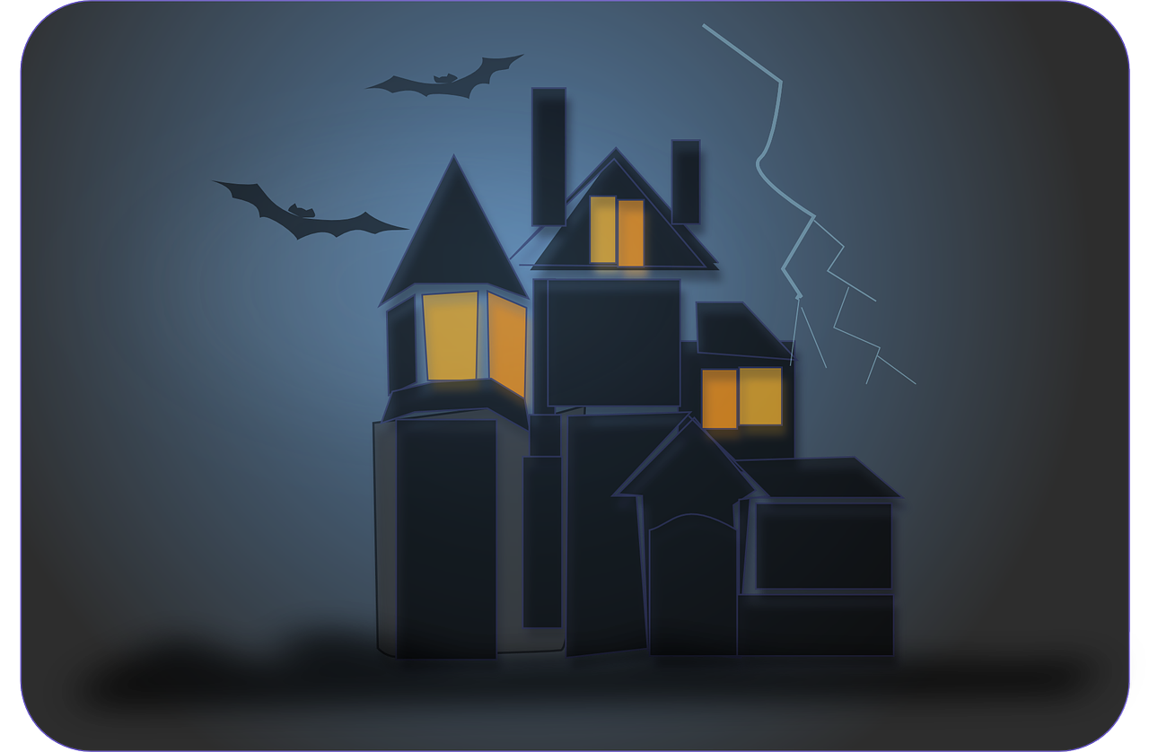 haunted house bats ghosts free photo