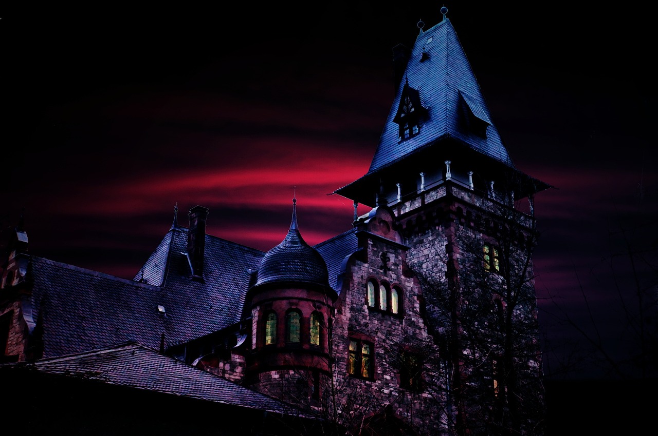 haunted house castle tower free photo