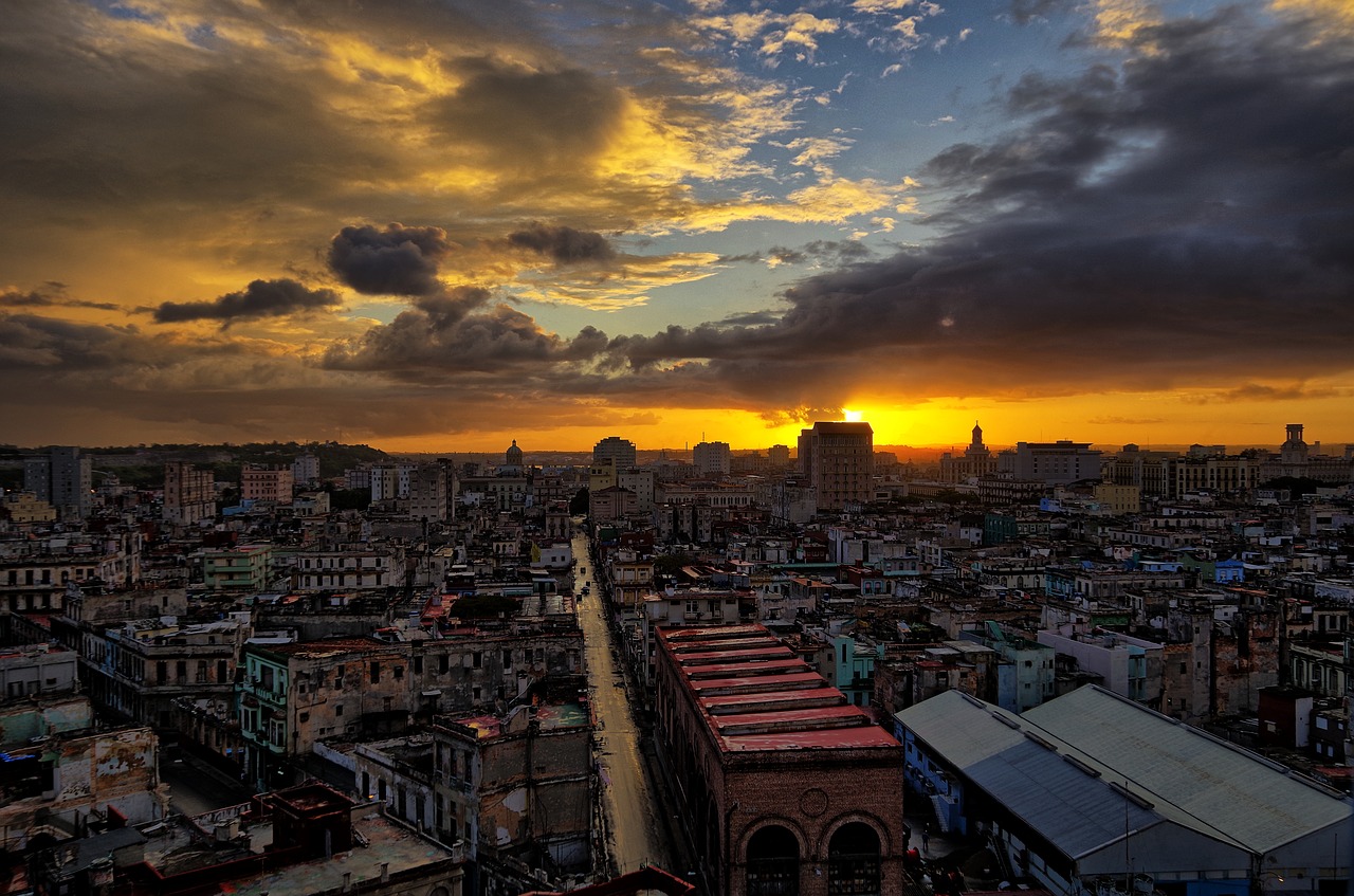 havana hdr sunset free photo