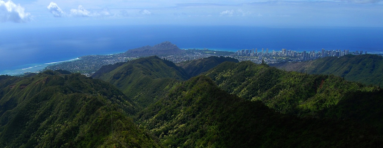 hawaii panorama island free photo