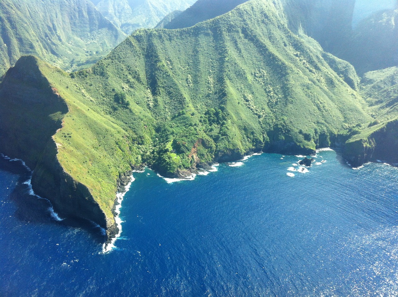 hawaii molokai cliffs free photo