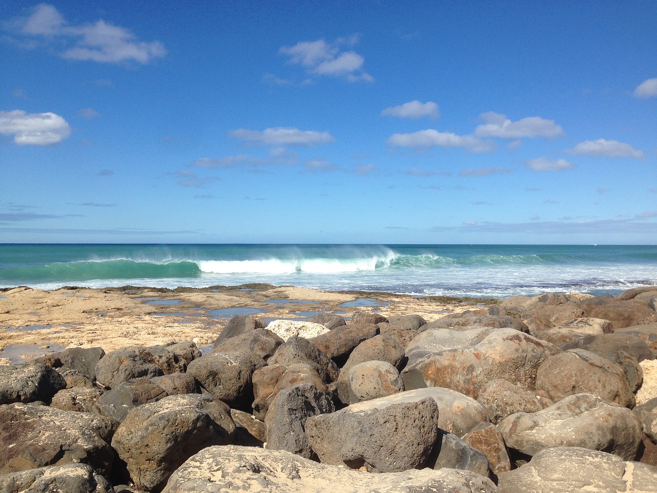 hawaii beach travel free photo