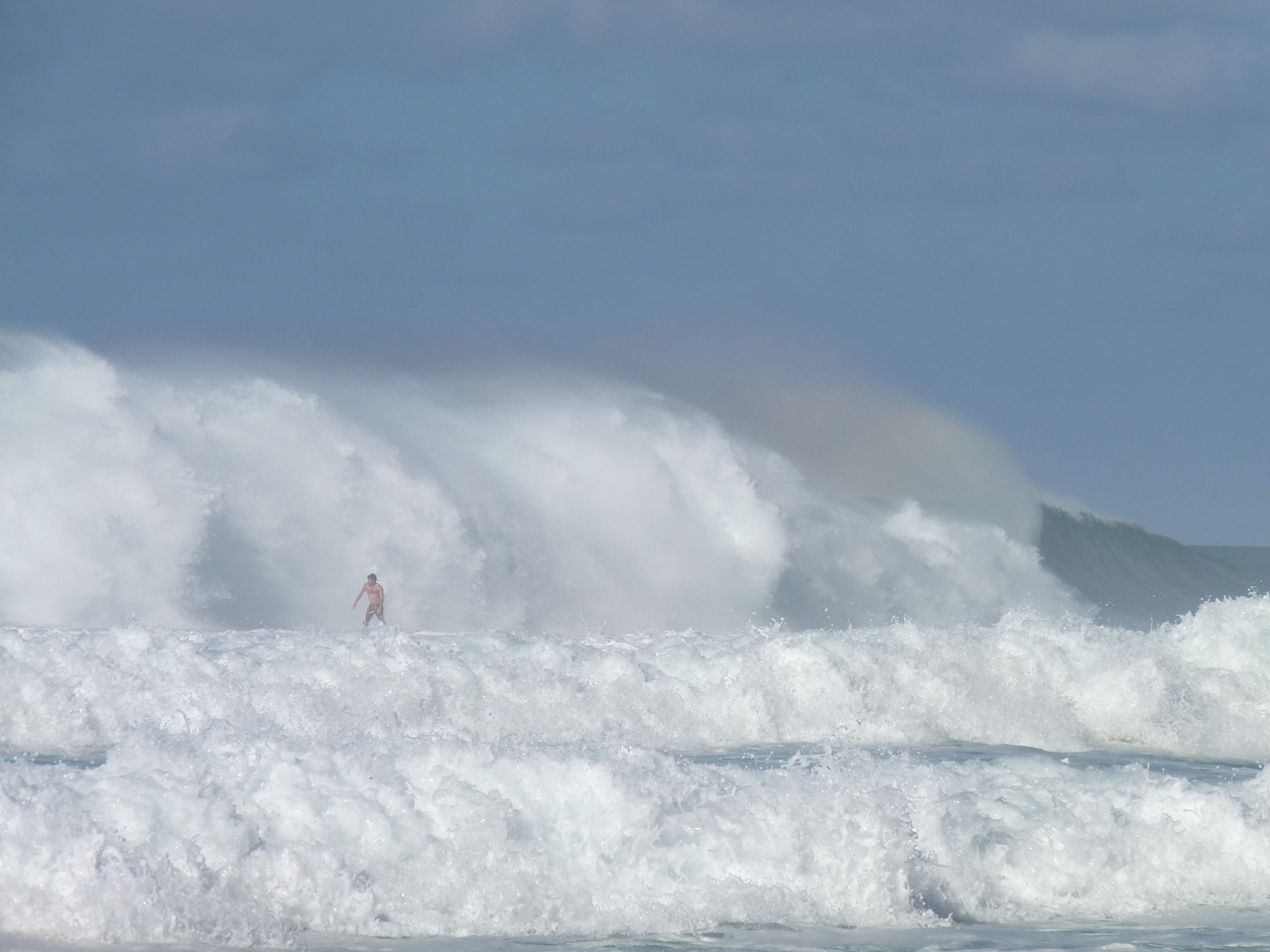 hawaii surf sea free photo