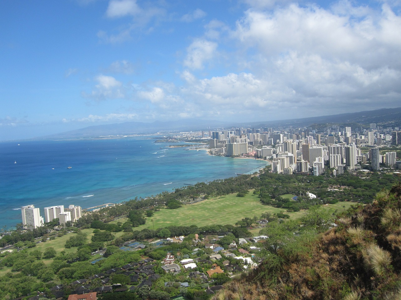 hawaii honolulu diamond head free photo