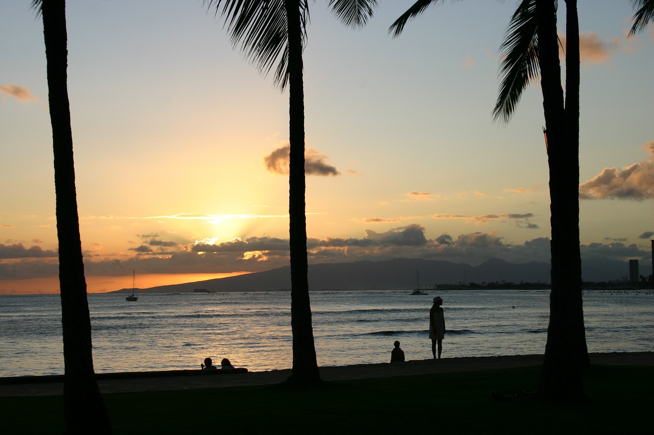 hawaii waikiki honolulu free photo