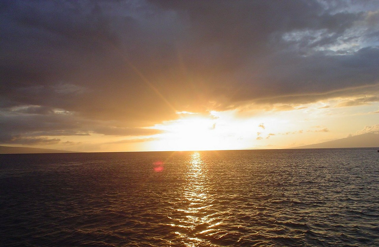 hawaii sunset kauai free photo