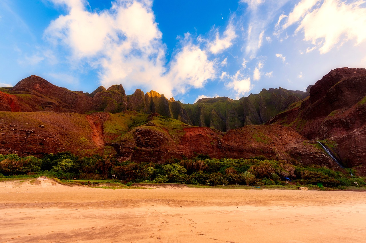 hawaii landscape mountains free photo