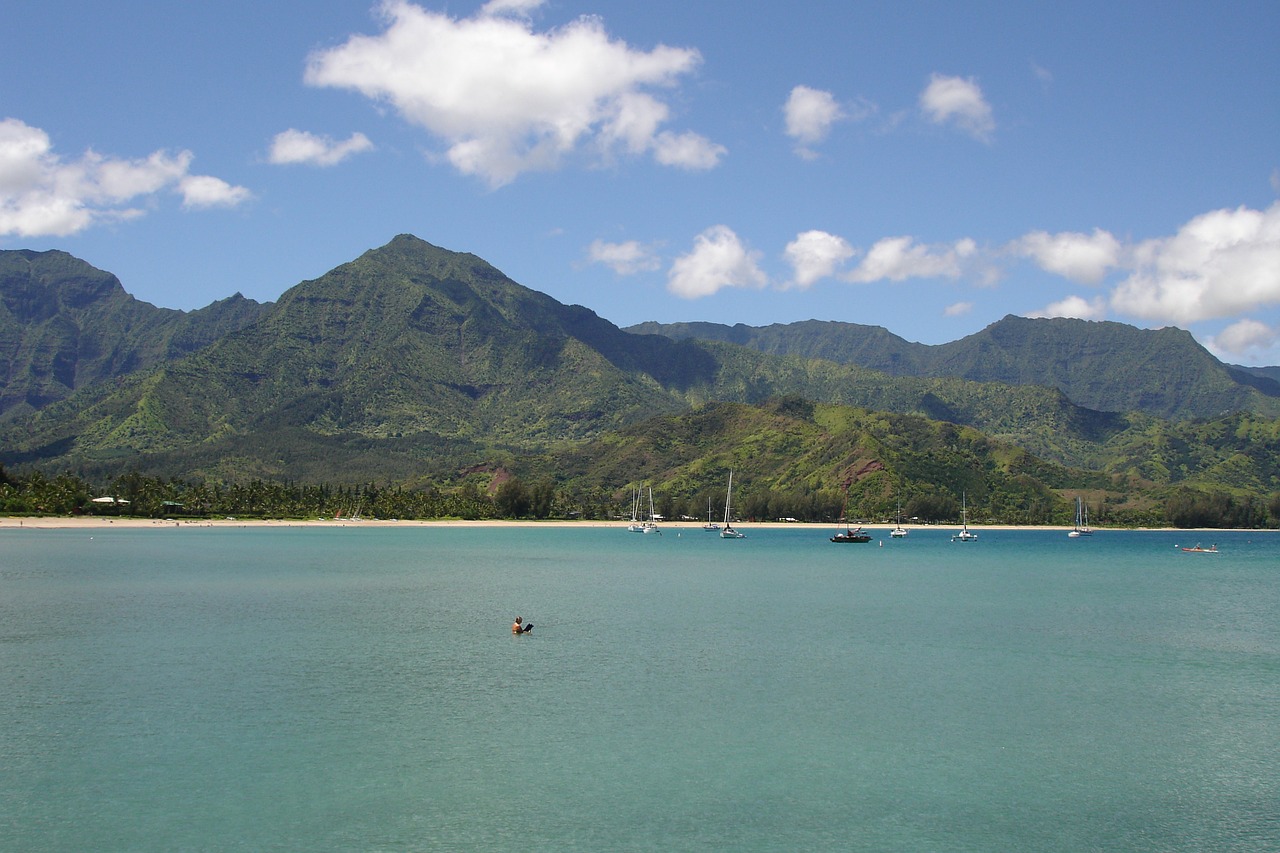hawaii landscape turquoise free photo