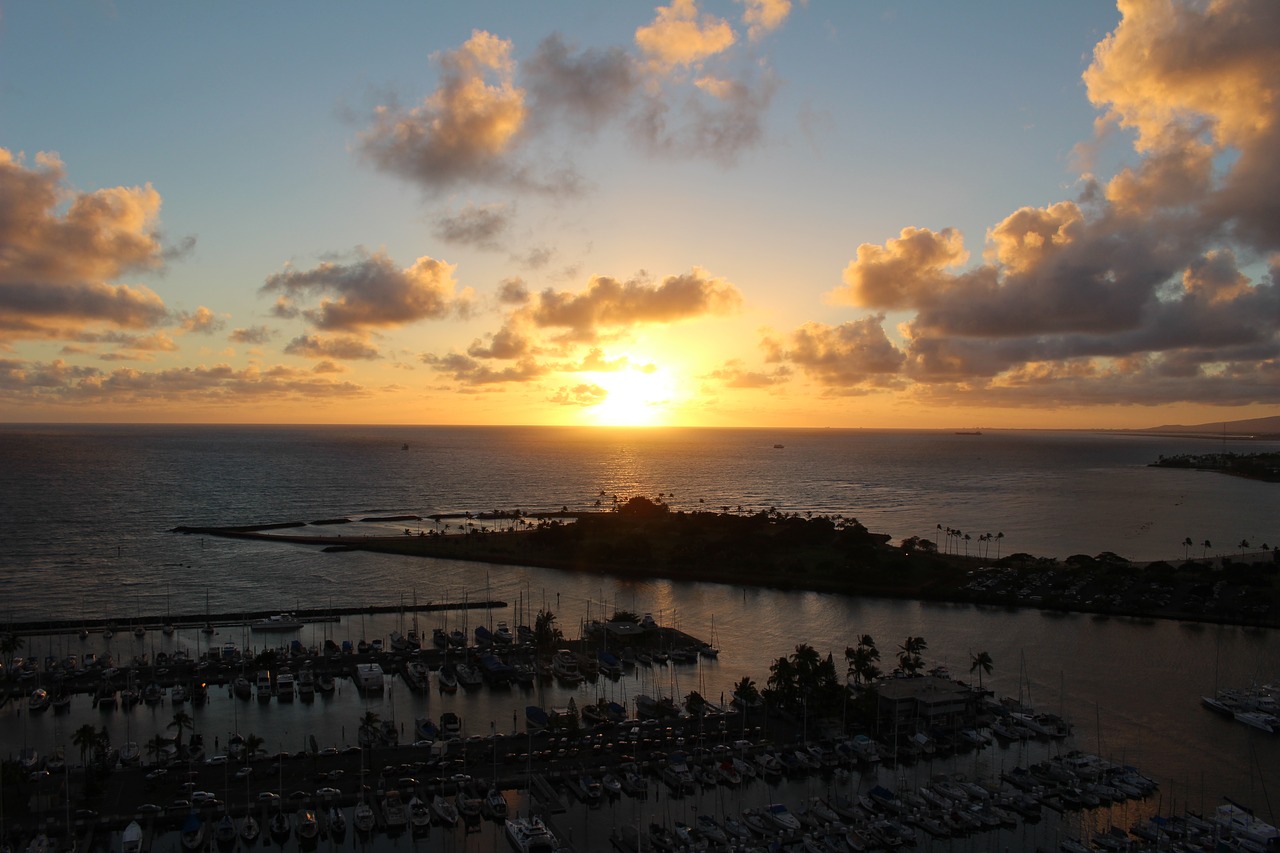 hawaii  sky  at dusk free photo