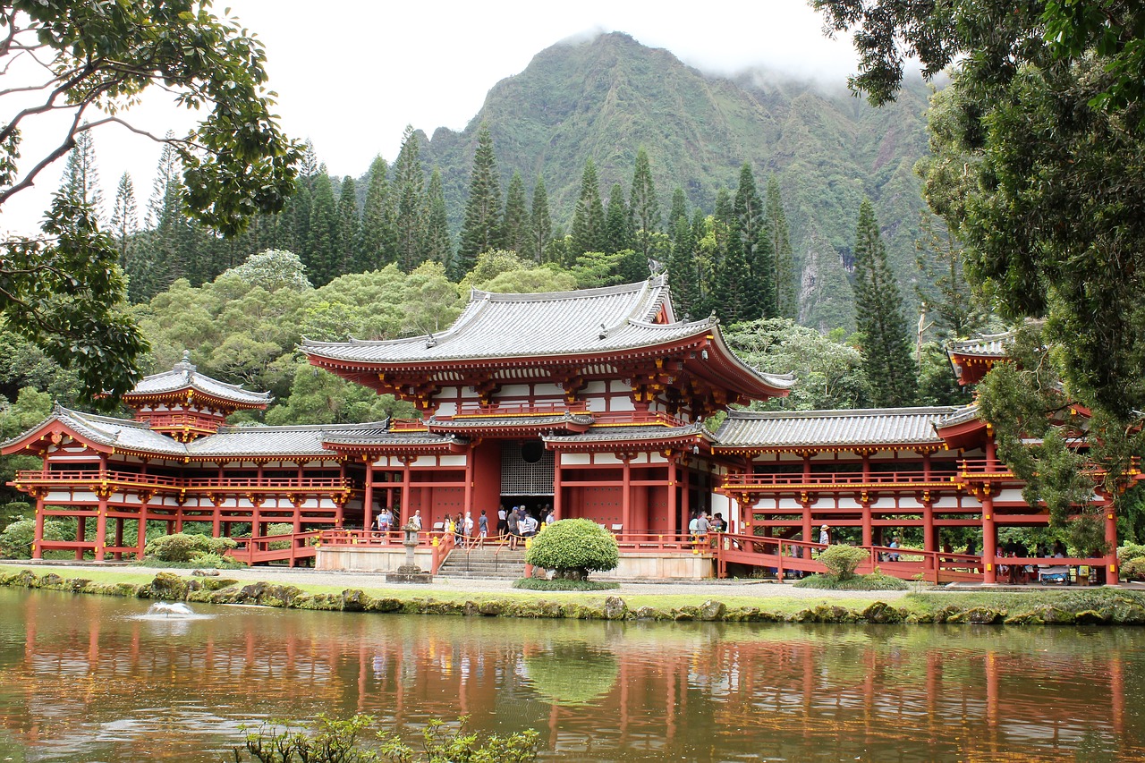 hawaii  byodo-in  buddhism free photo