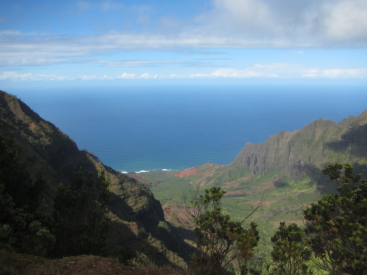 hawaii mountains sea free photo