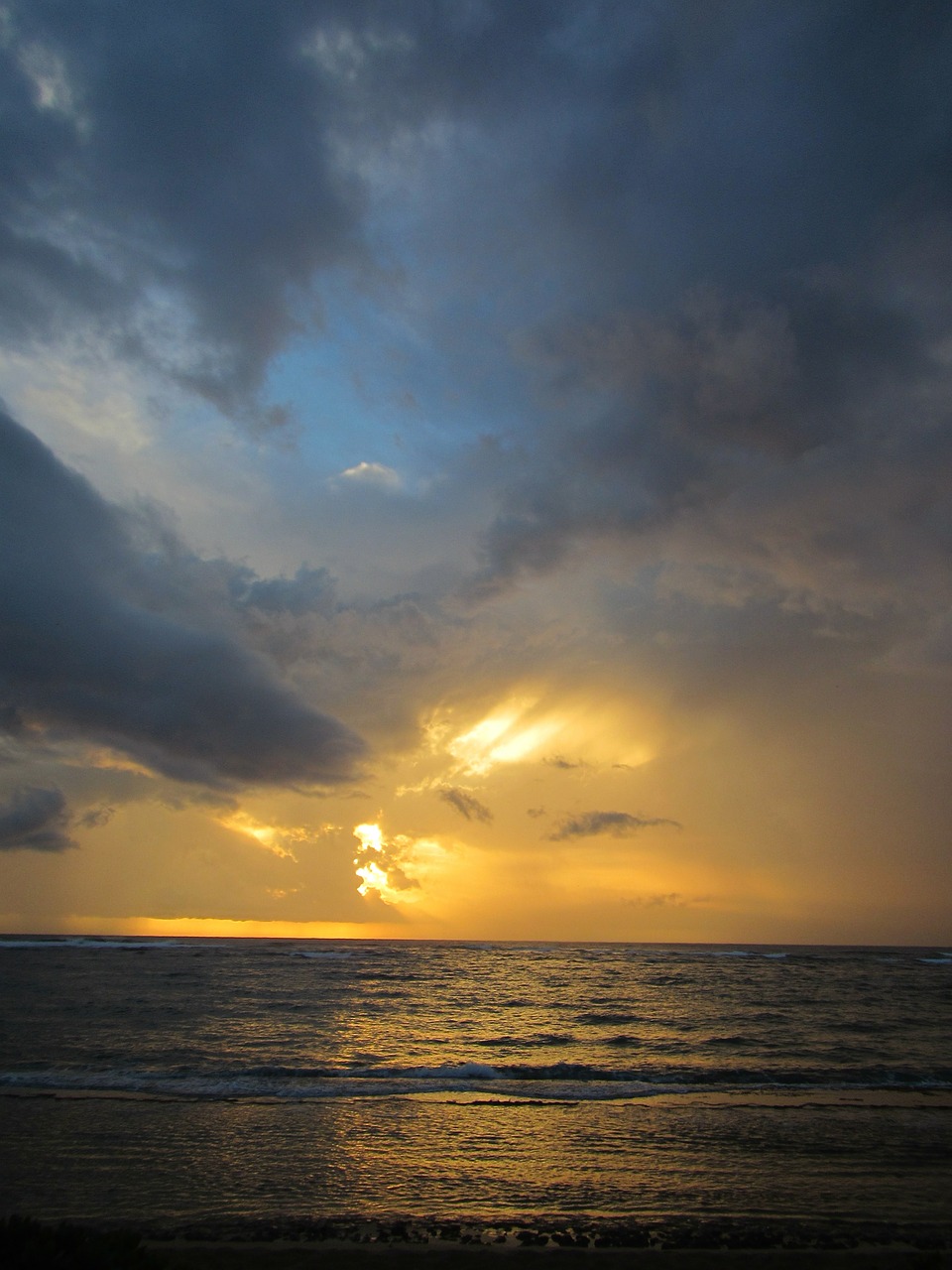hawaii ocean sunrise free photo