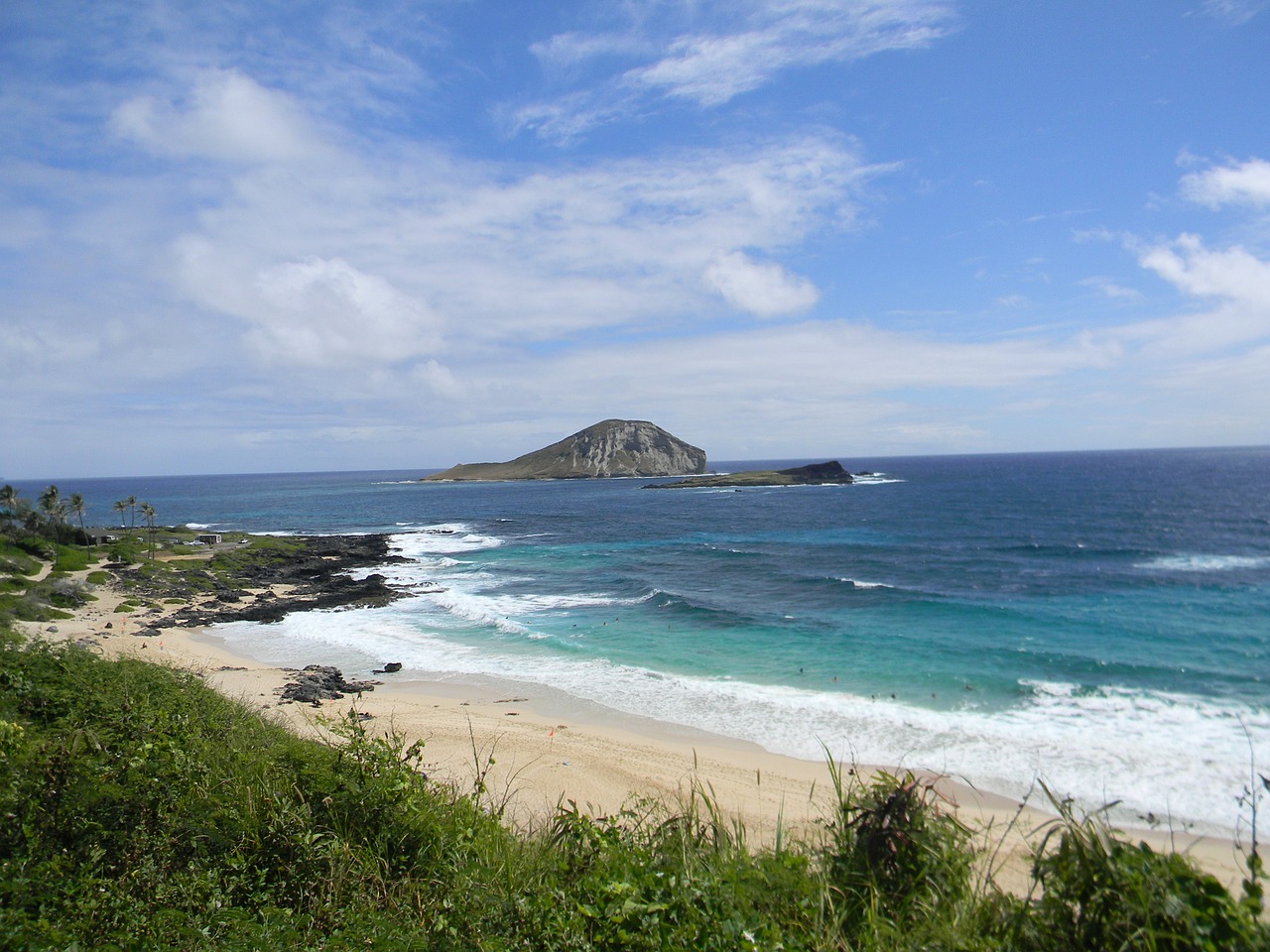 hawaii beach volcanic free photo