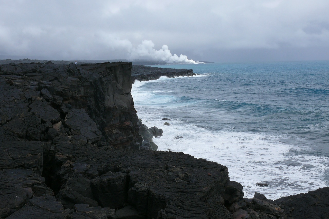 hawaii national parka volcano free photo