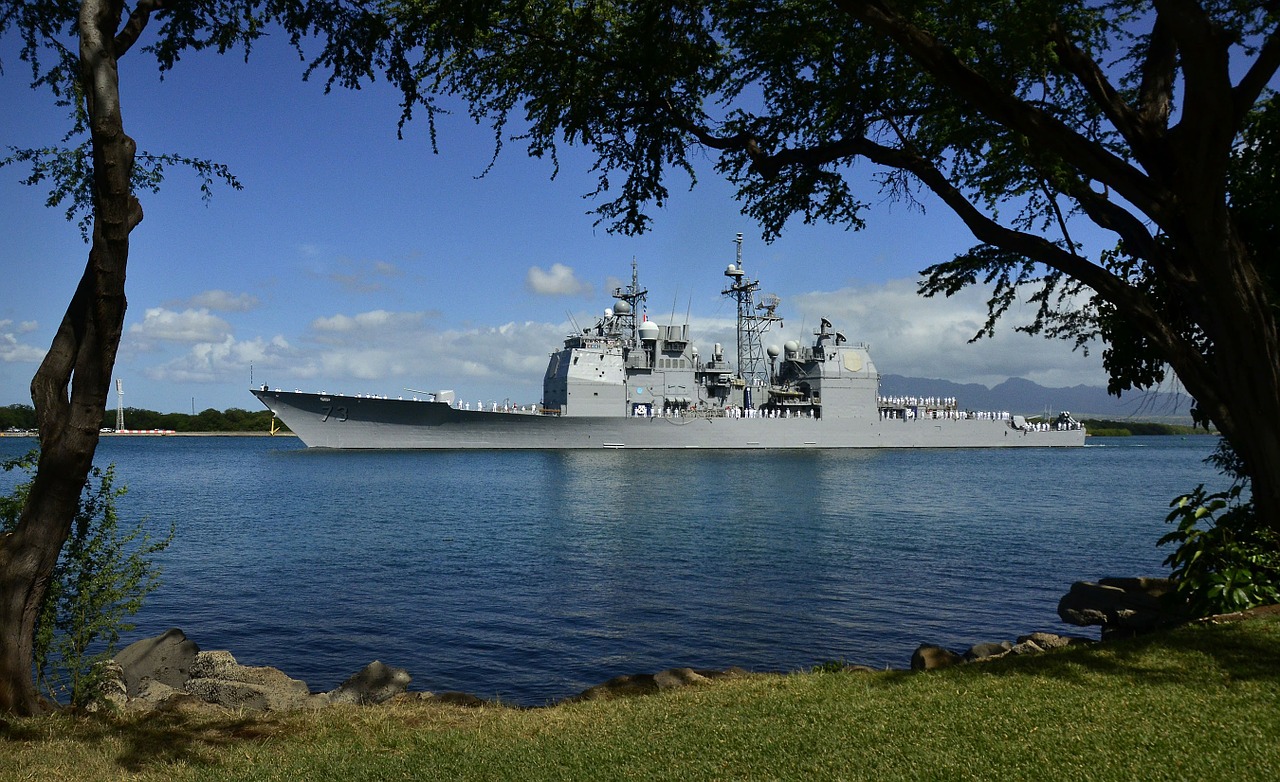 hawaii ship battleship free photo