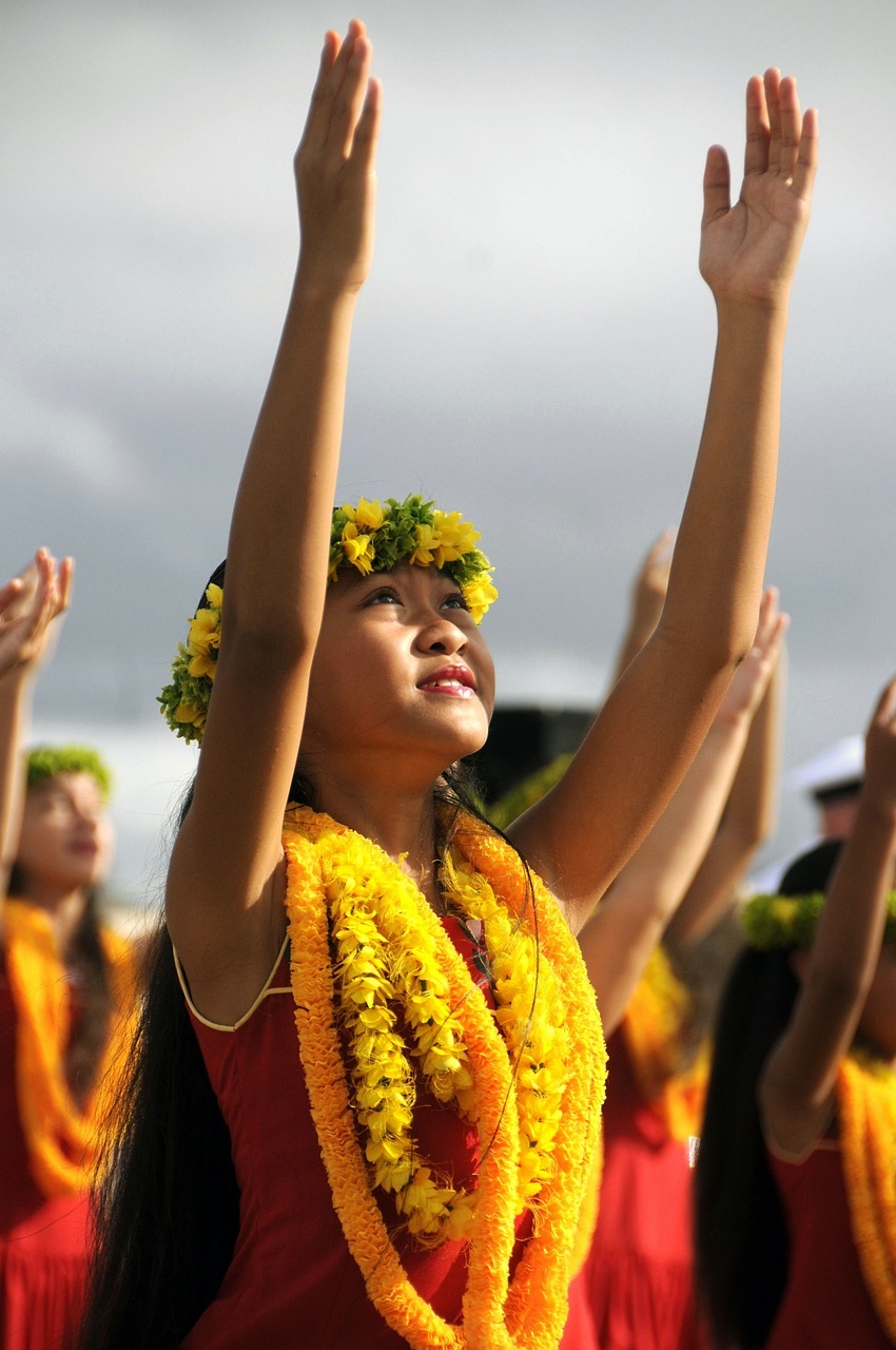 hawaii dance girl free photo