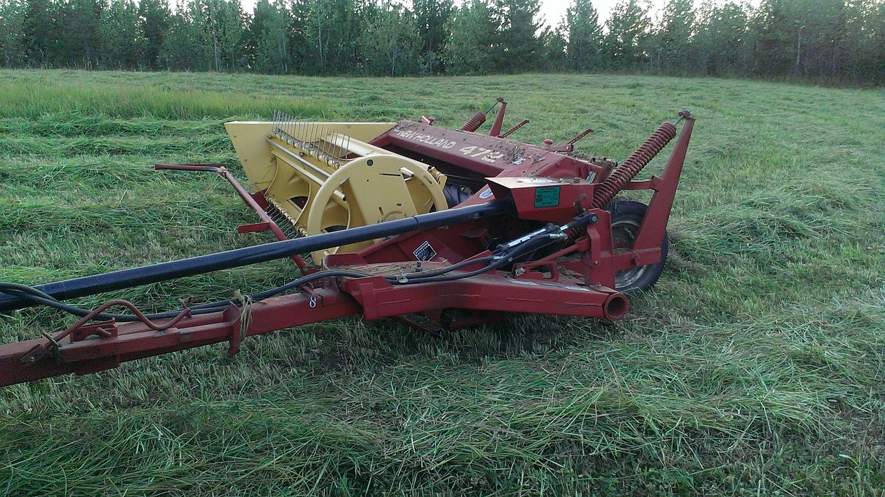 hay haybine mower free photo