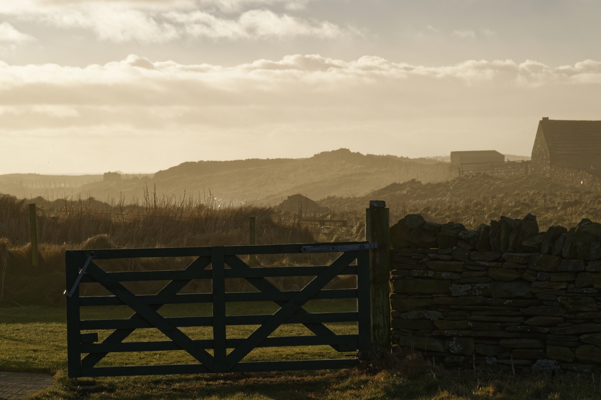 landscape scenery gate free photo