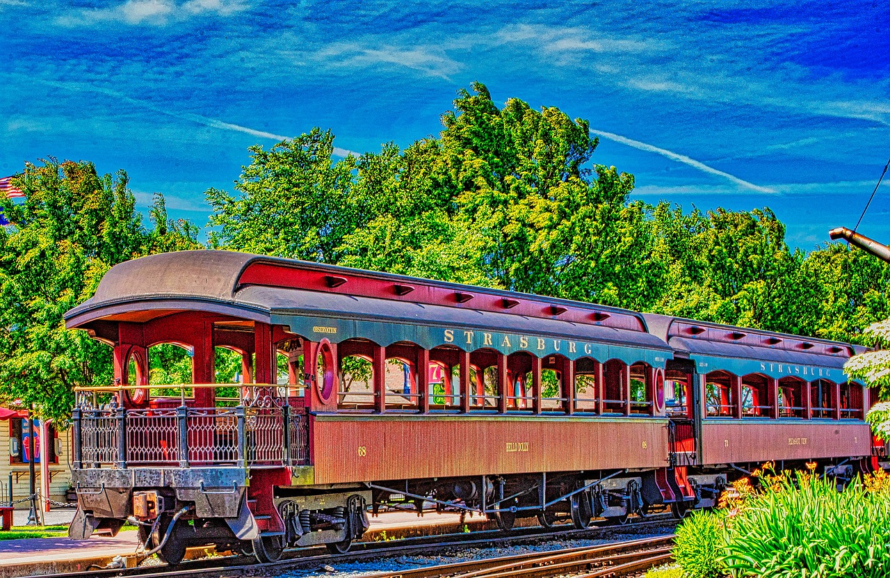 hdr old strasberg railroad travel free photo