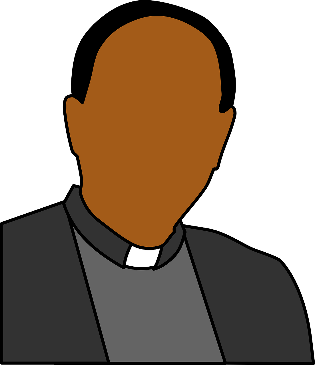 head priest shoulders free photo