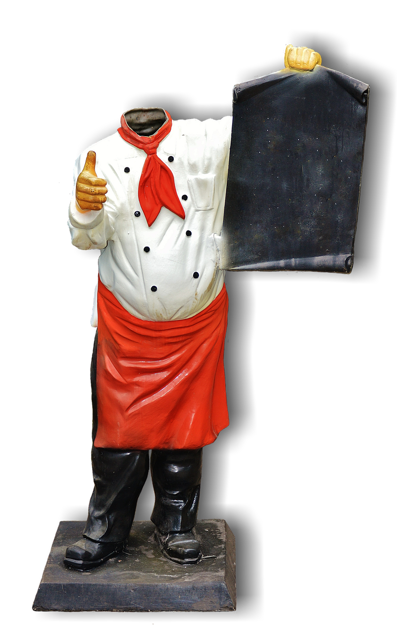 headless cooking isolated free photo