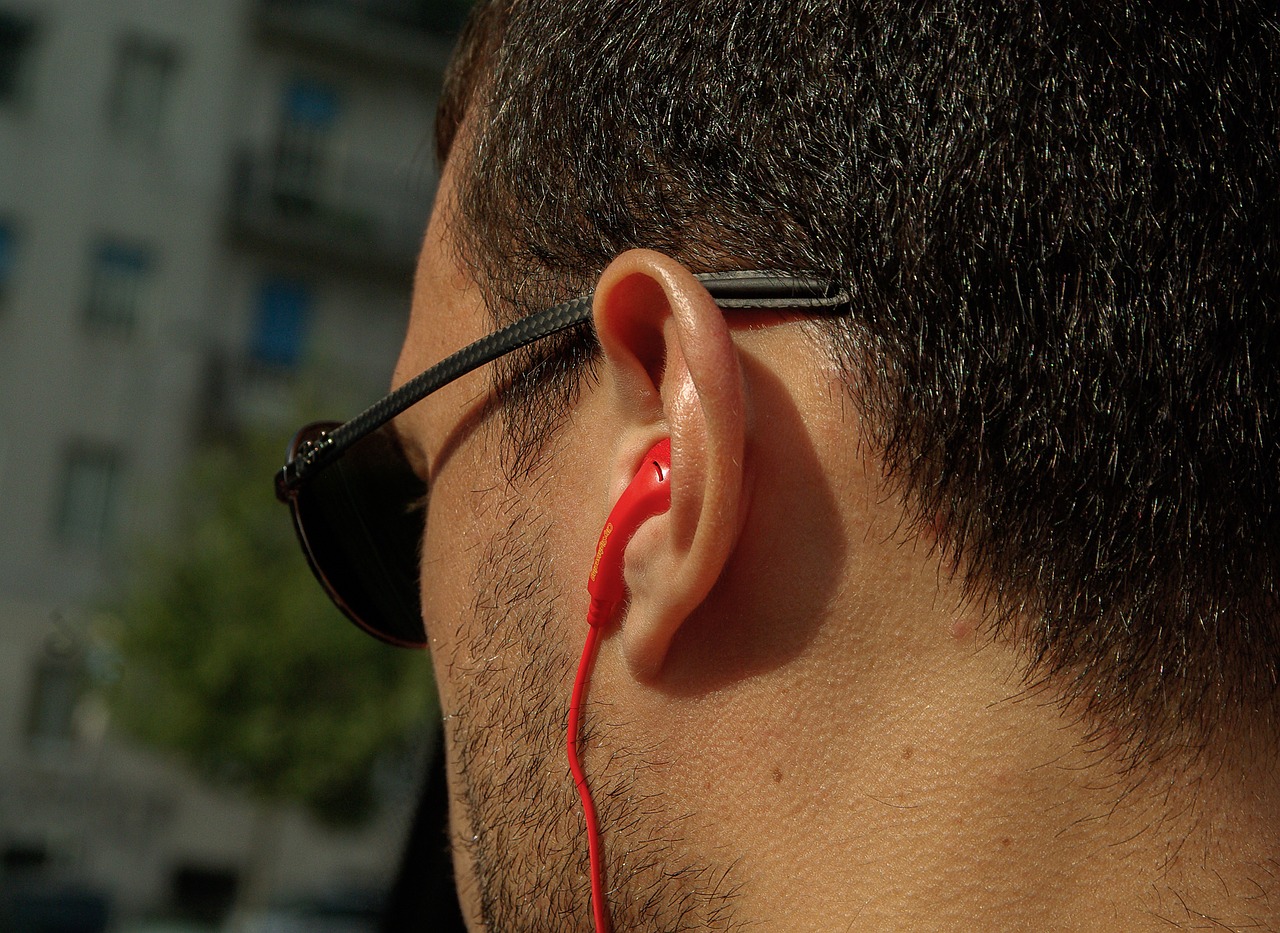 headphones ear music free photo