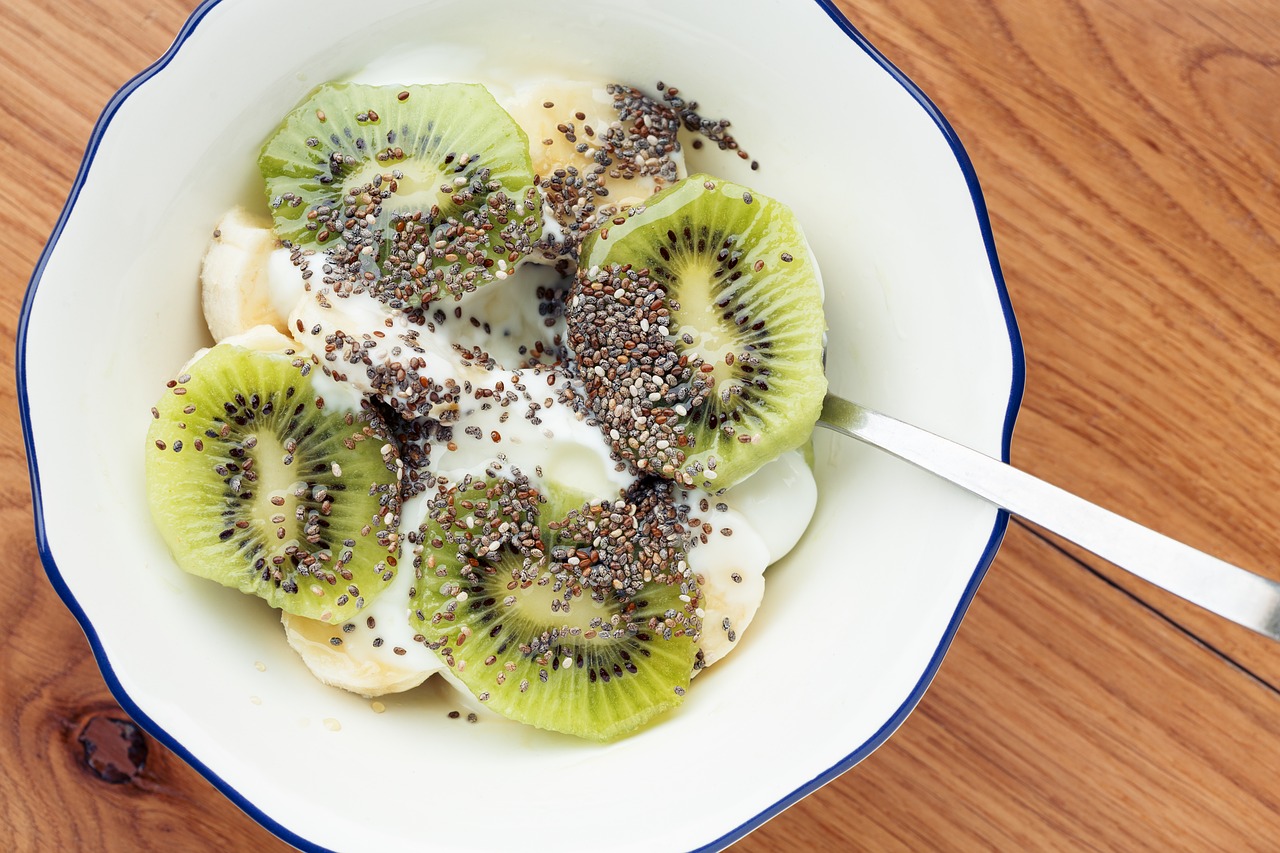 healthy yogurt kiwi free photo