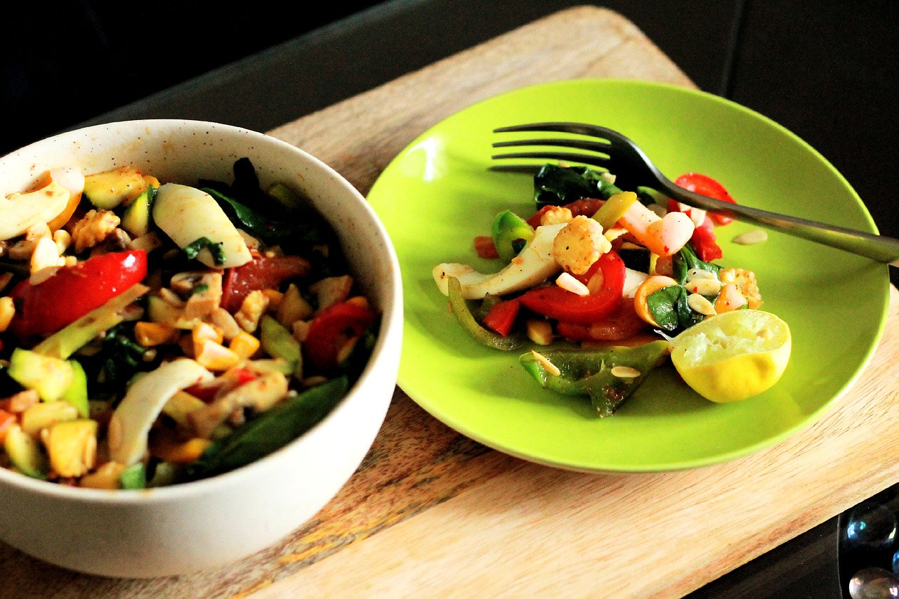 healthy food salad egg salad free photo