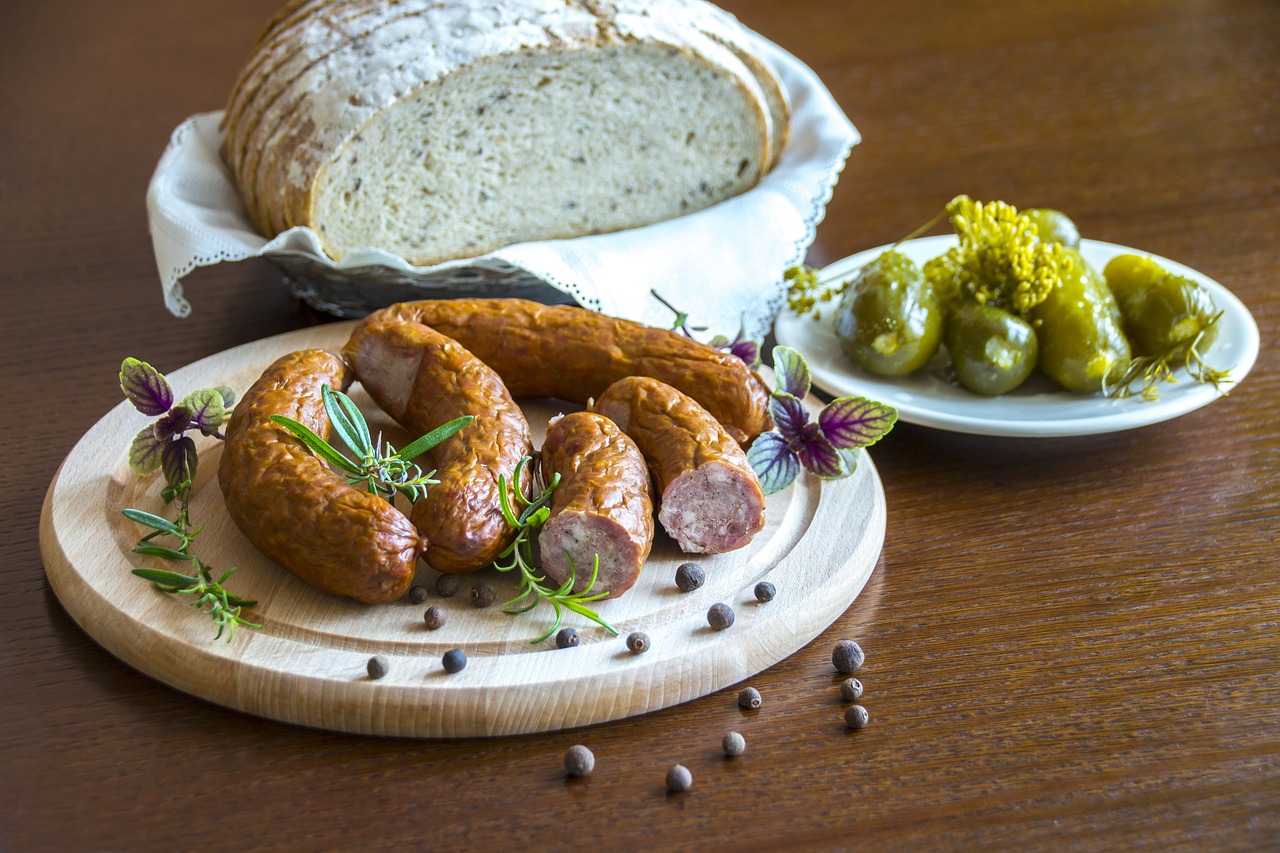 healthy regional dishes country sausage regional products free photo