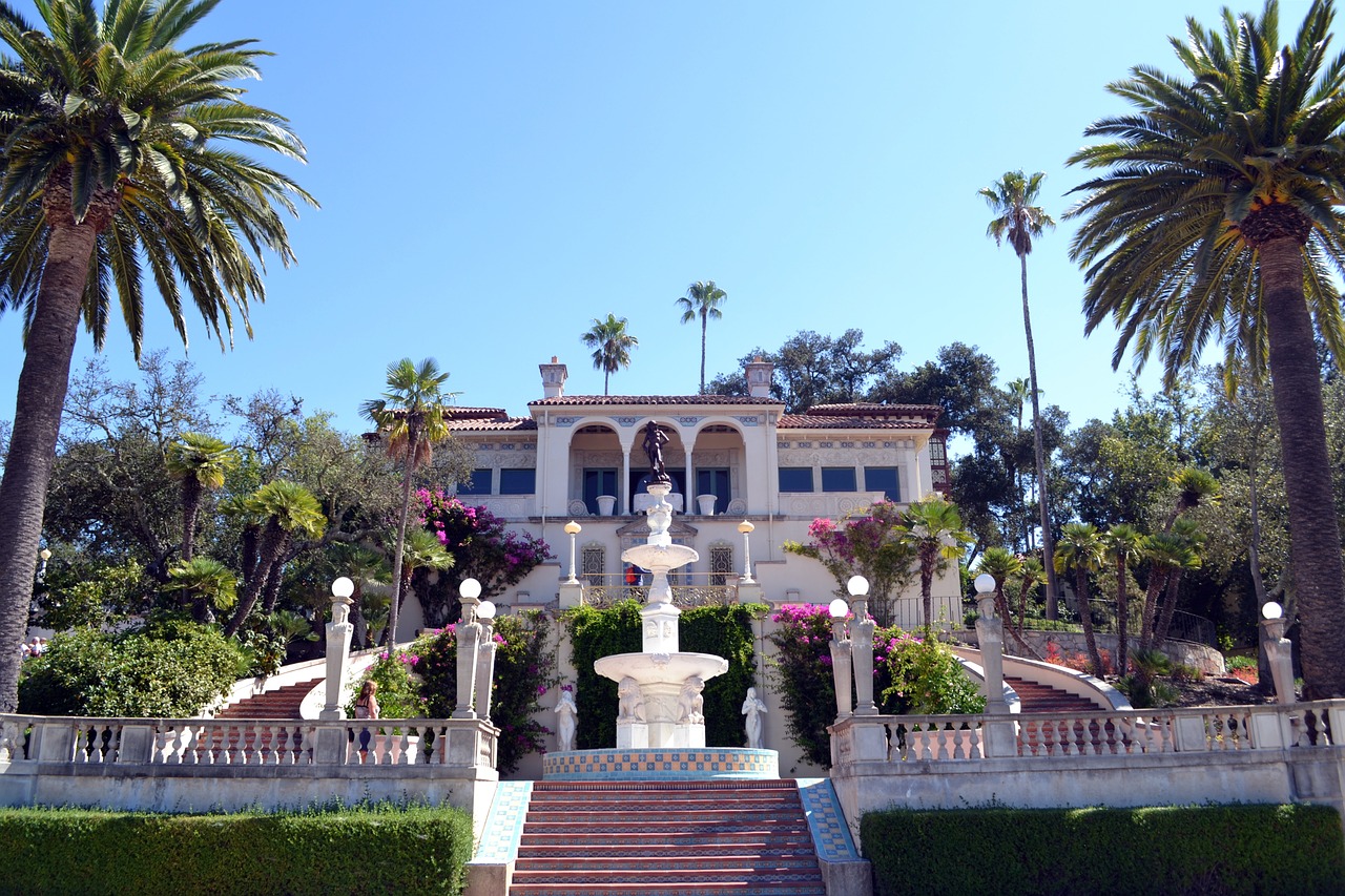 hearst castle castle san simeon free photo