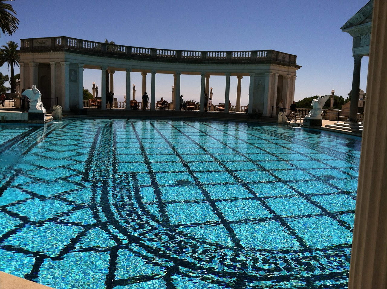 hearst castle pool swimming free photo