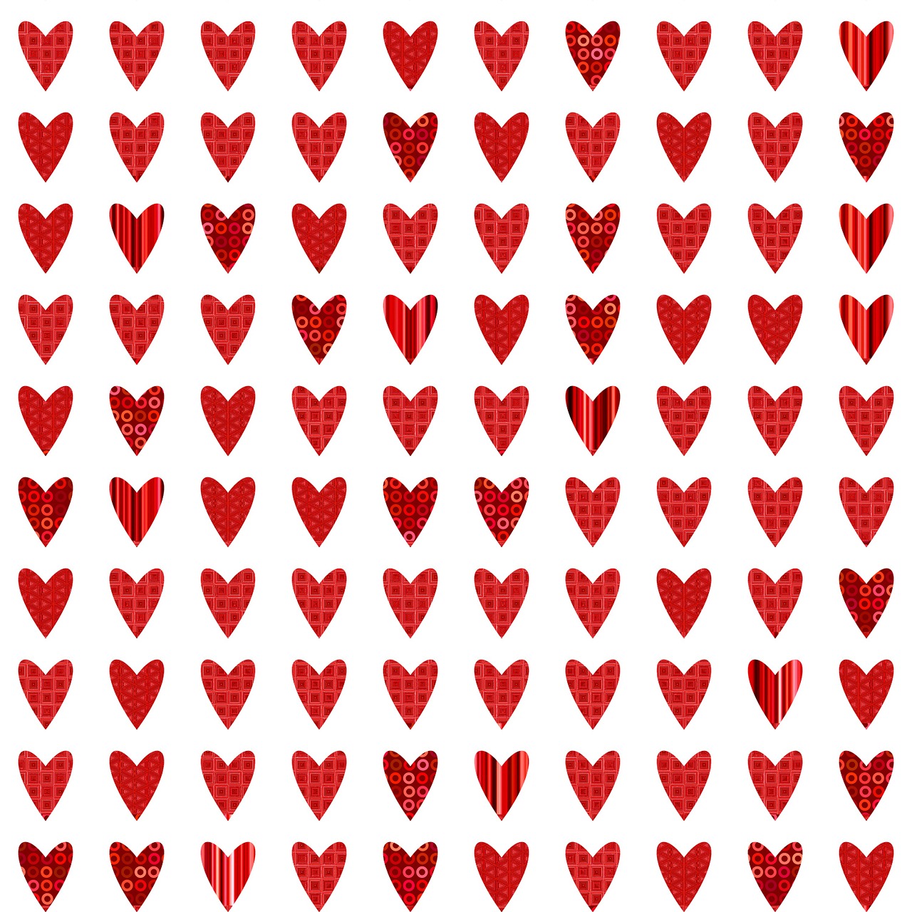 heart pattern seamless free photo