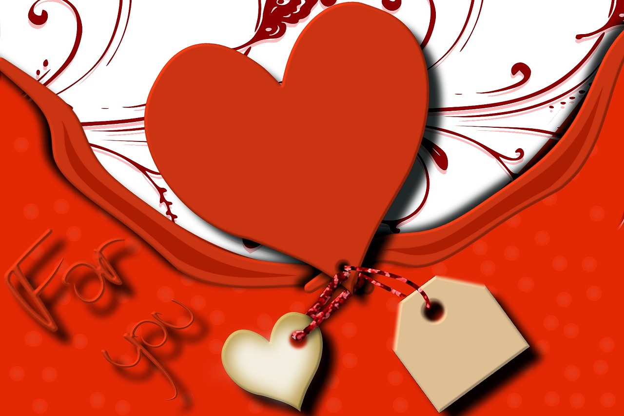 heart love background free photo