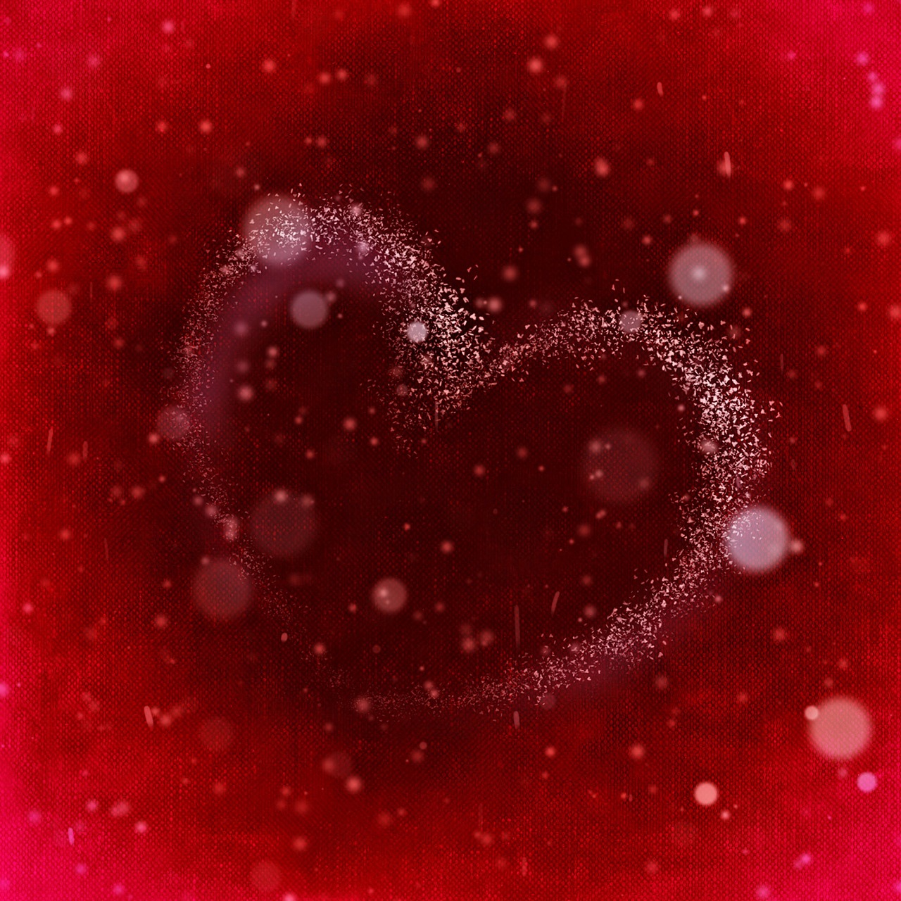 heart snow love free photo